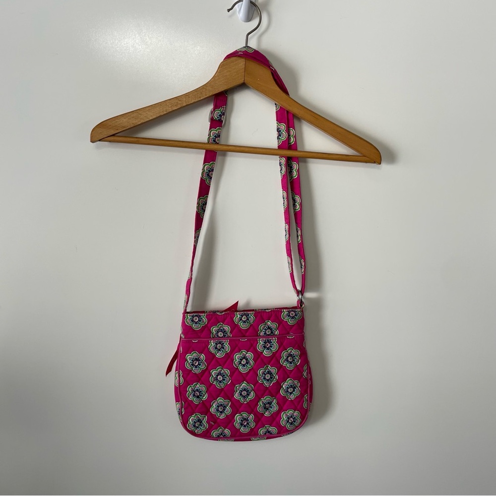 Vera Bradley “Pink Swirls Flower” Crossbody Bag - Picture 3 of 10